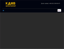 Tablet Screenshot of kamb.com.pl